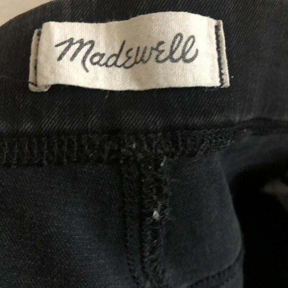 MADEWELL Black Elastic Waist The Anywhere Ankle Jean Jegging Pull on Skinny 26 - Picture 5 of 6